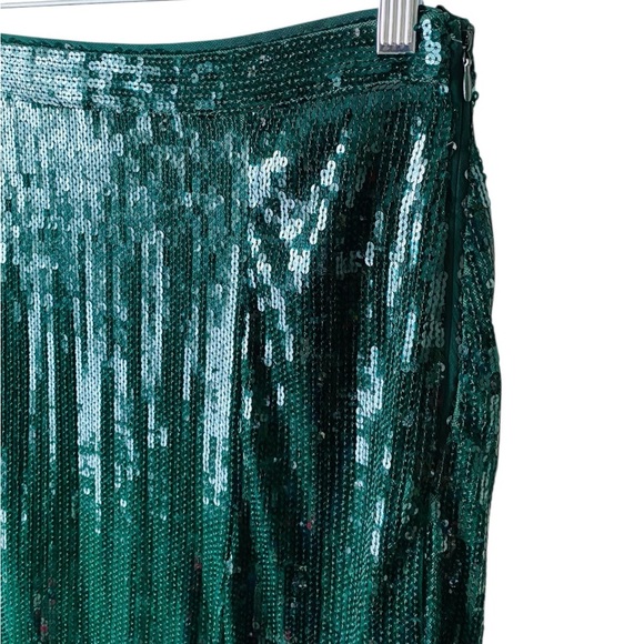 H&M Shimmering Green Midi Skirt - Picture 6 of 10